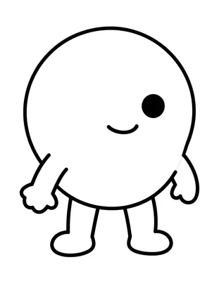 Coloriage d'une araignée souriante aux grands yeux posée sur une toile, avec de grosses formes faciles à colorier.