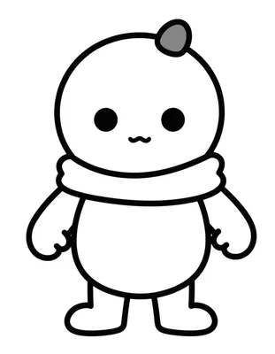 Coloriage d'une grande écharpe de supporter avec des franges et un petit ballon posé dessus.