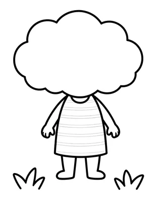 Coloriage d'une petite fille tenant une bougie dans un photophore, debout dans l'herbe.