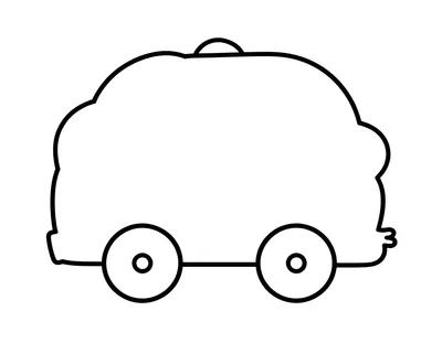 Coloriage d'une voiture familiale entourée de feuilles d'automne dans un parc.