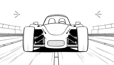 Voiture de course rapide prête pour la course, parfaite pour un color panel.