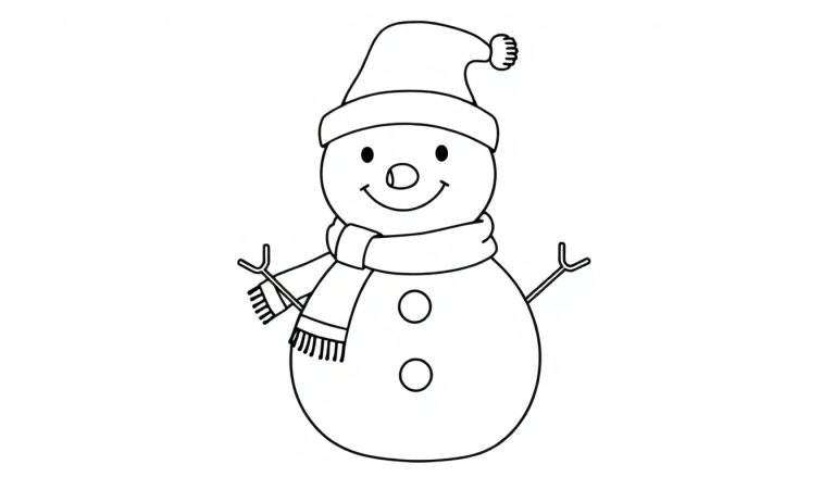 Bonhomme de neige color panel