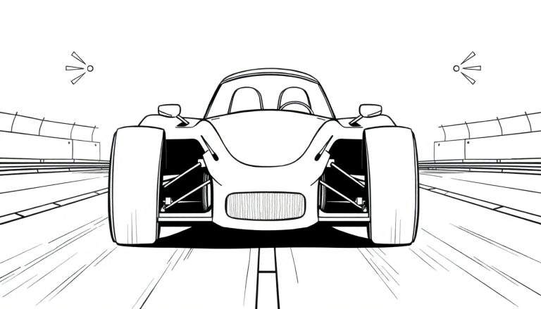 Voiture de course rapide prête pour la course, parfaite pour un color panel.